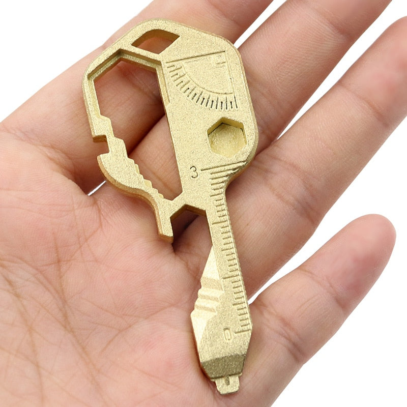 Mini Keychain Key Tool Metal Screwdriver Simulation Wrench