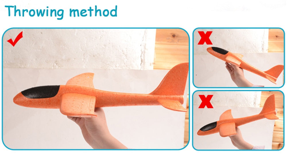 Hand Thrown Foam Plane Glider