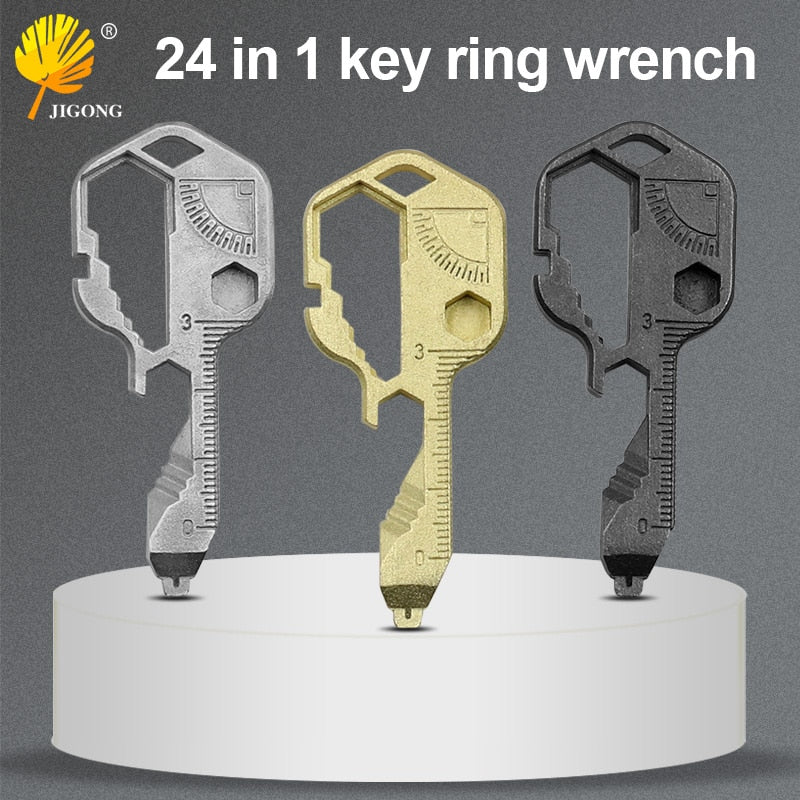 Mini Keychain Key Tool Metal Screwdriver Simulation Wrench