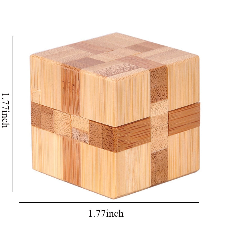 3D Wooden IQ Brain Teaser puzzle