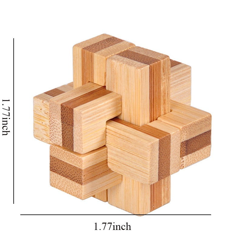 3D Wooden IQ Brain Teaser puzzle