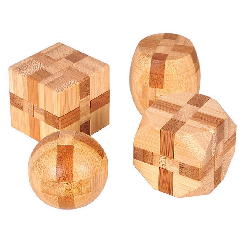 3D Wooden IQ Brain Teaser puzzle