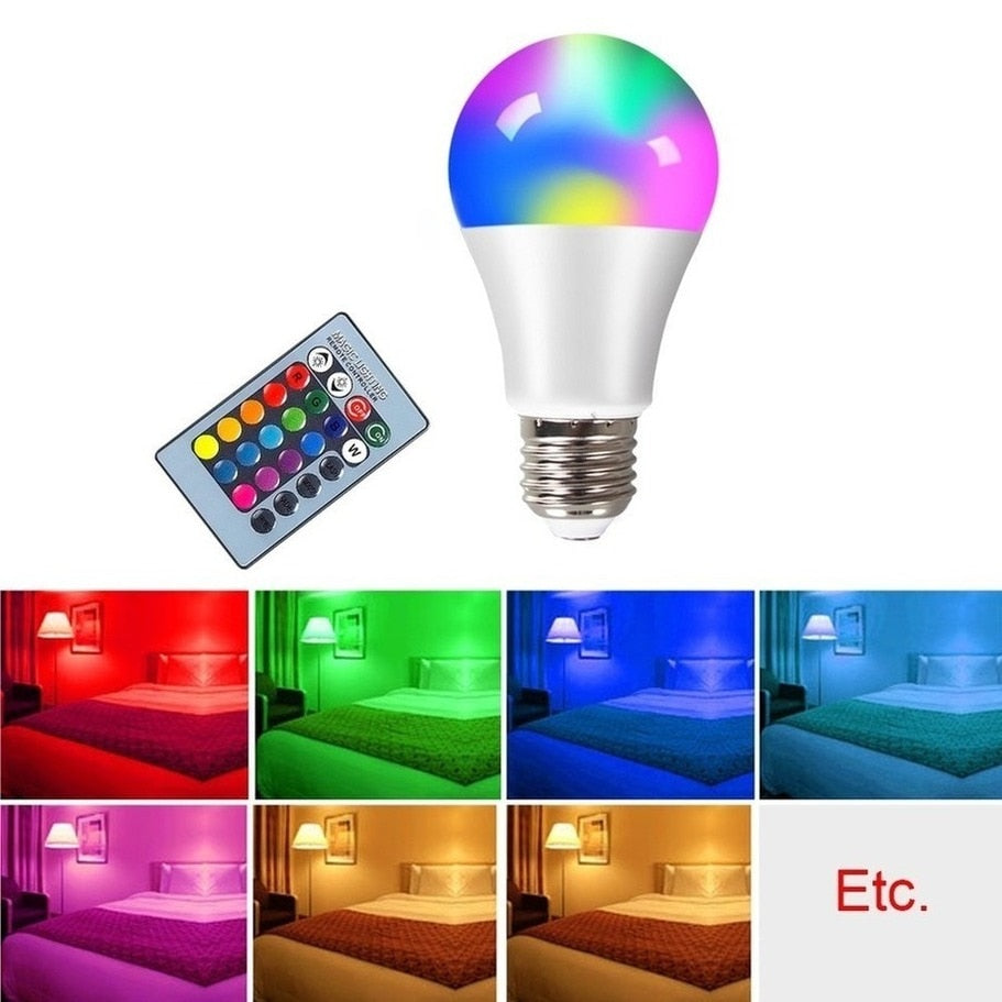 LED RGB Lamp Bulb Smart Remote Control