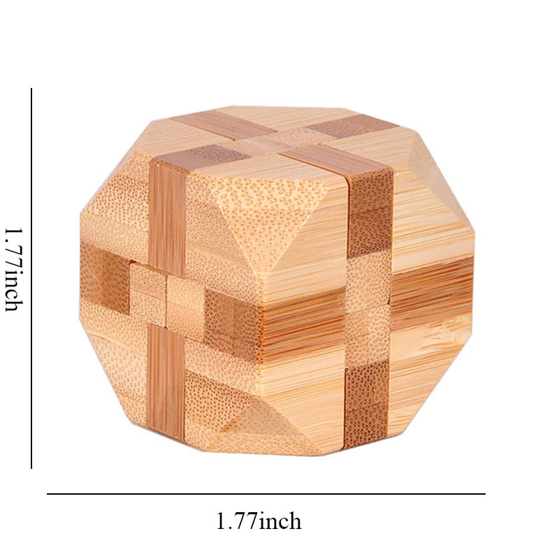 3D Wooden IQ Brain Teaser puzzle