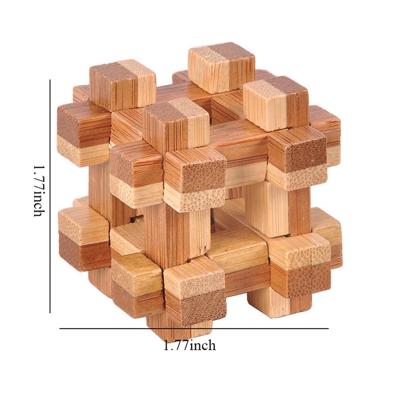 3D Wooden IQ Brain Teaser puzzle