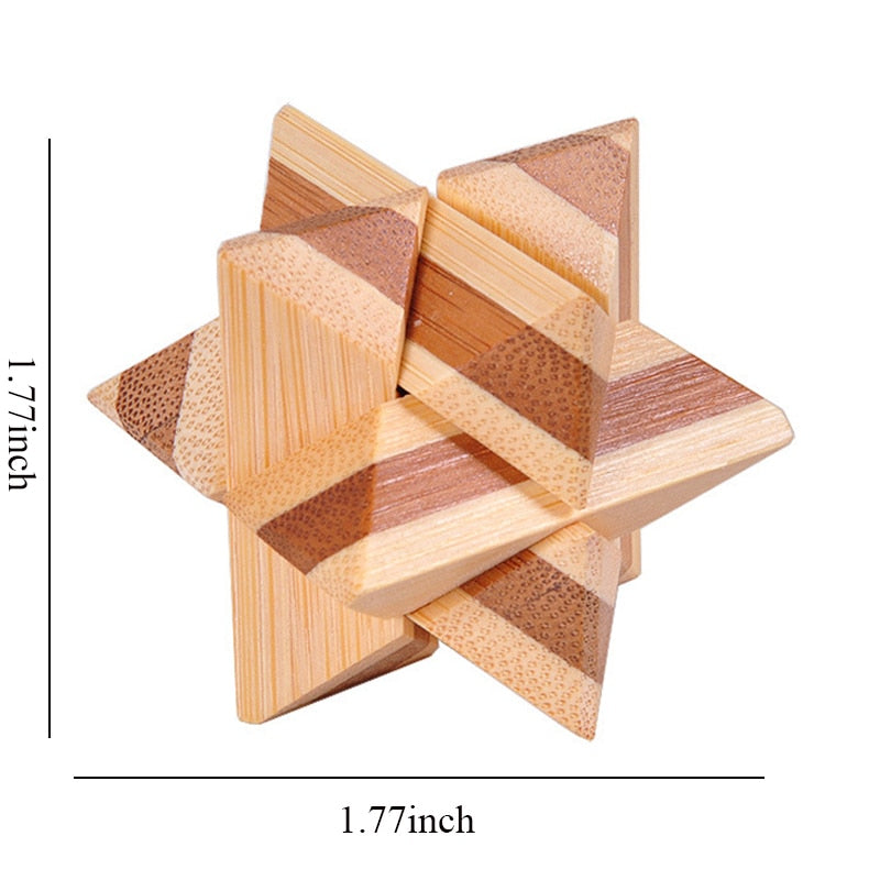 3D Wooden IQ Brain Teaser puzzle